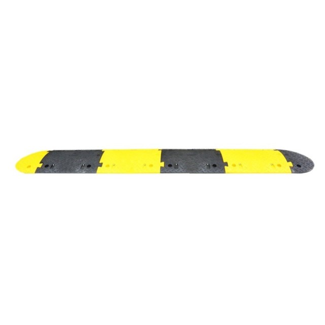 1 x Ralentisseur complet FAST 2m50 - 70 mm - noir/jaune avec embout