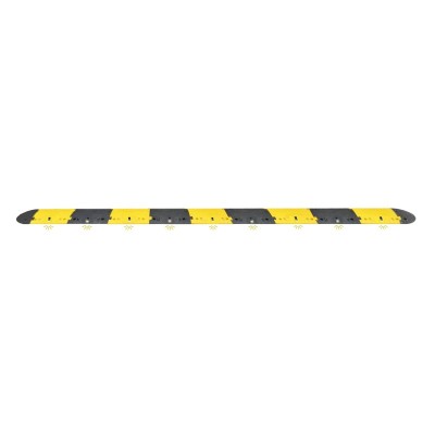 1 x Ralentisseur FAST 5m - 70 mm - noir/jaune avec LED et fixations