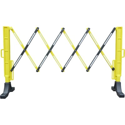 1 x Barrière extensible polypropylène 2m noir/jaune