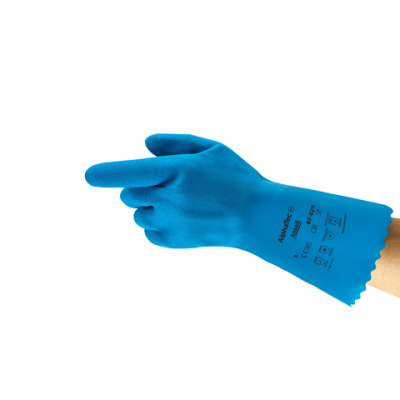 GANTS ASTROFLEX BLEU LATEX/CAOUTCHOUC 30CM