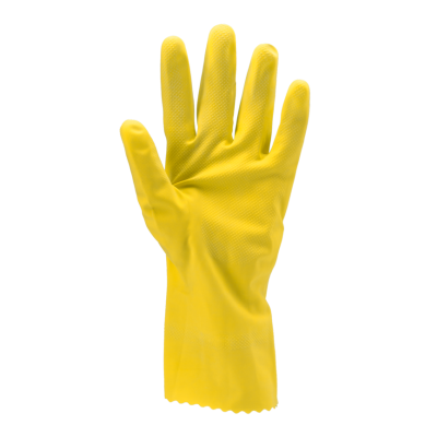 GANT LATEX FLOQUE COTON JAUNE