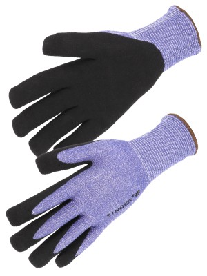 GANTS ANTI-COUPURE/AIGUILLE PAUME 4X43F NOIR/BLEU