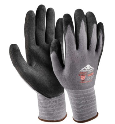 GANTS NYLON/SPANDEX 3/4 NITRILE NOIR/GRIS GRIP G3110