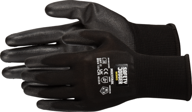 GANTS ENDUIT PU MULTITASK NOIR