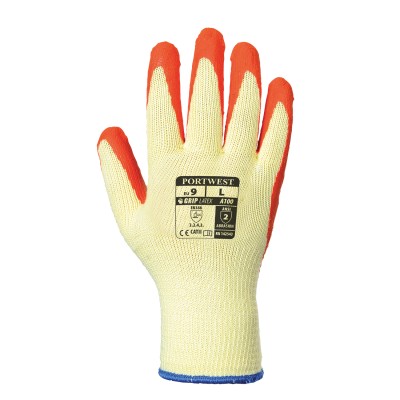 GANTS ENDUIT LATEX ORANGE - A100