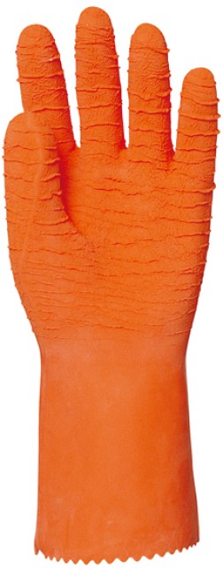 GANTS LATEX ORANGE 34CM