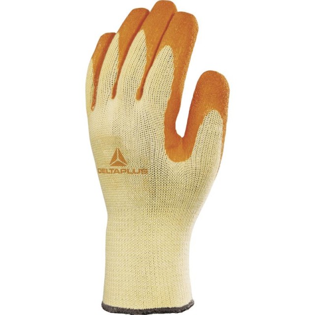 GANTS TRICOT POLYESTER ORANGE LATEX - VE730