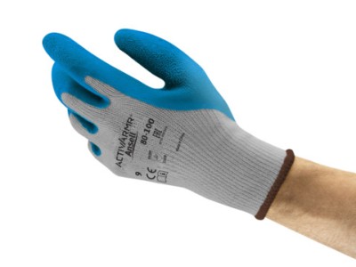 GANTS LATEX CAOUTCHOUC NATUREL BLEU/GRIS 80-100