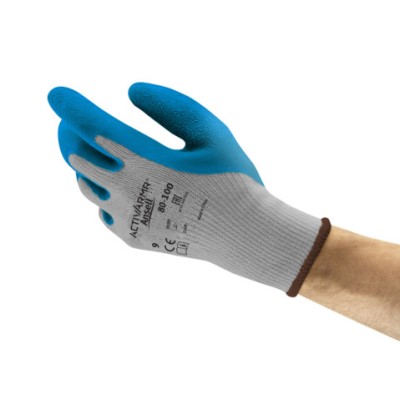 GANTS LATEX CAOUTCHOUC NATUREL BLEU/GRIS 80-100