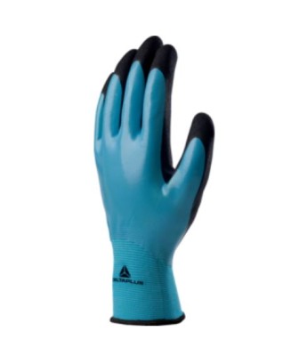 GANTS WET & DRY TT ENDUIT NITRILE NOIR/BLEU