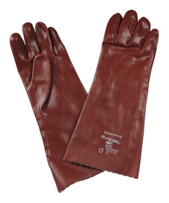 GANTS PVC ROUGE LISSE R50X 36CM