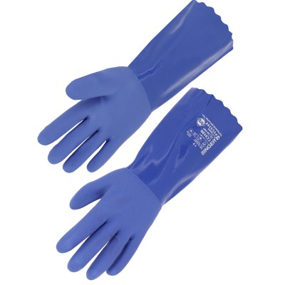 GANTS PVC BLEU 35CM - 535K - T9.5