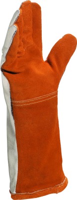 GANTS SOUDEUR CROUTE BOVIN/DOS KEVLAR ORANGE/ALU TERK400