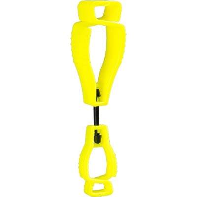 CLIP POUR GANTS SANS METAL JAUNE - PAQUET DE 40 - A002