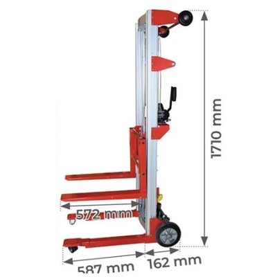 GERBEUR ELEVATEUR DE CHARGES MANUEL ALU 181KG