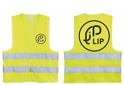 GILET HV JAUNE L/XL COEUR ET DOS NOIR LIP