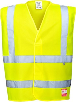 GILET ANTISTATIQUE ET FLAMME RESISTANT JAUNE FLUO - T.L/XL - FR71 