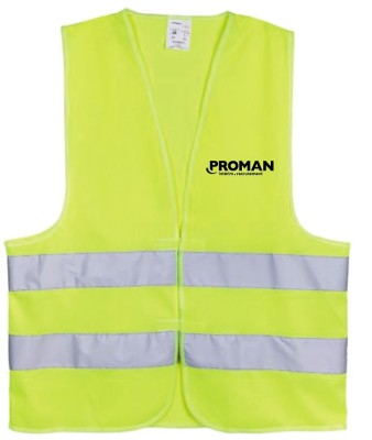GILET HV JAUNE FLOQUE COEUR NOIR PROMAN