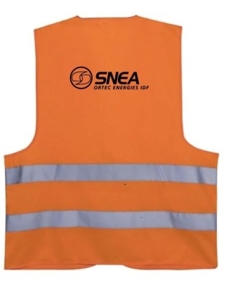GILET HV ORANGE DOS NOIR SNEA