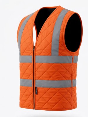 GILET RAFRAICHISSANT HV + BANDES RETRO ORANGE