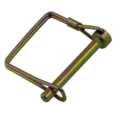 5 x Goupille à arceau carré acier bichromaté - Diamètre 9,5 mm  - Lo