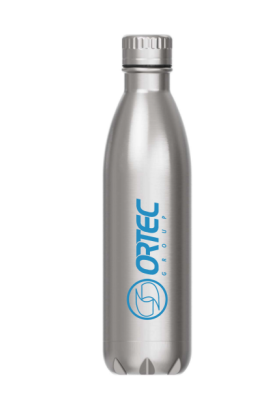 GOURDE NOVA PURE INOX 750ML LOGO BLEU ORTEC GROUP