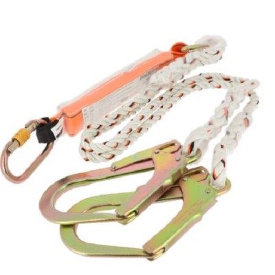 DOUBLE LONGE 1.50 M EQUIPEE + AMORTISSEUR