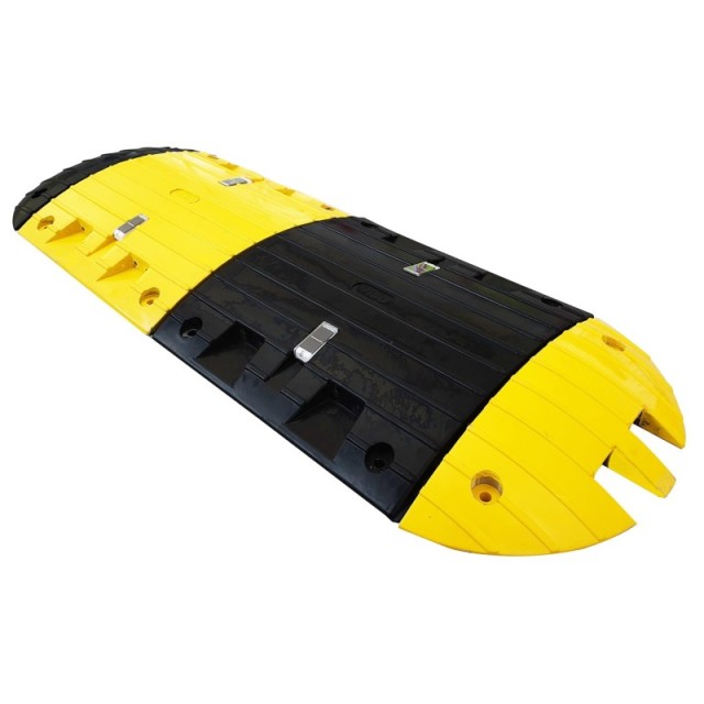 1 x Lot de 2 ralentisseurs poids lourds HD700 - 70mm - noir/jaune