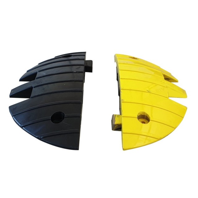 1 x Lot de 2 embouts de ralentisseur HD700 - 70mm - noir/jaune