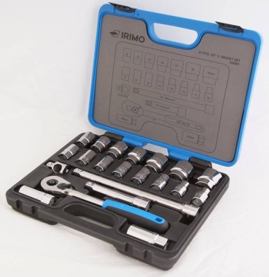 COFFRET 23 PIECES DOUILLES 1/2" DE 8 A 32 - 129-23-4