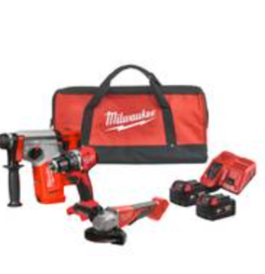 PACK PERCEUSE/MEULEUSE/PERFO. + 2 BATT. 5Ah+CH. + SAC - BLPP3C-502