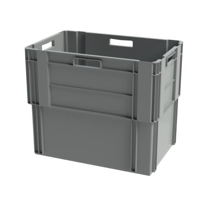 1 x Bac gerbable / emboitable 600 x 400 x H.500 - gris