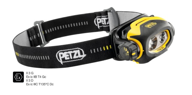 LAMPE FRONTALE PETZL PIXA 3R ATEX ZONE 2/22 RECHARGEABLE 90 Lm