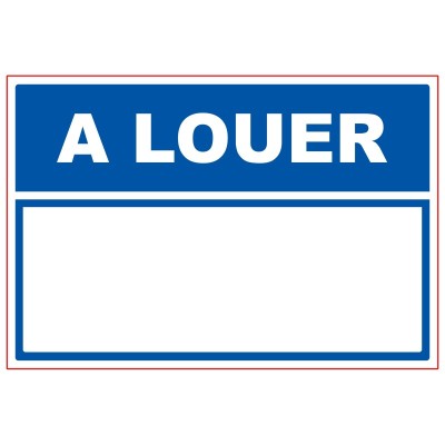 5 x Panneau PVC rectangulaire - A louer