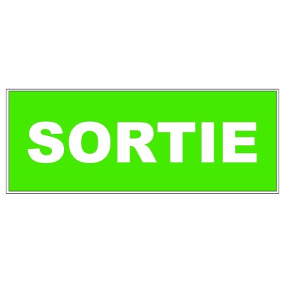 5 x Panneau PVC rectangulaire - Sortie