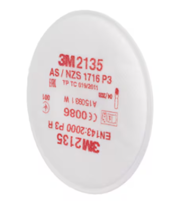 FILTRE P3 R 2135 POUR MASQUE 3M SERIE 6500QL-7500-6000 - LA PAIRE