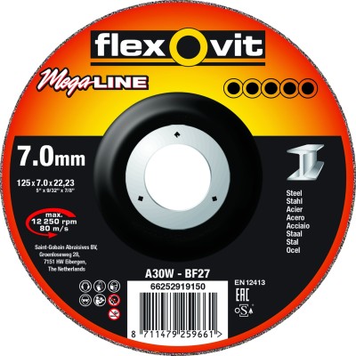 MEULE A EBARBER 125X7 ACIER MEGA-LINE - 66252919150