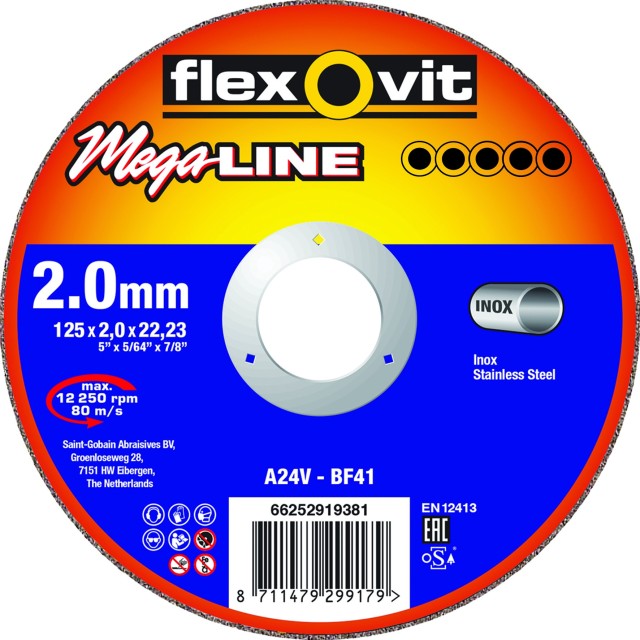 MEULE MP MEGA-LINE INOX 125X2.0 - 66252919381