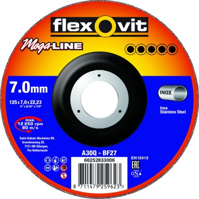 MEULE A EBARBER 125X7.0 INOX MEGA-LINE - 66252833006