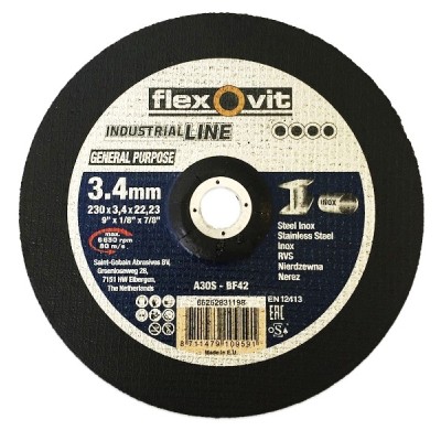 MEULE MD INDUSTRIAL LINE ACIER/INOX 230 X 3.4 - 66252831198