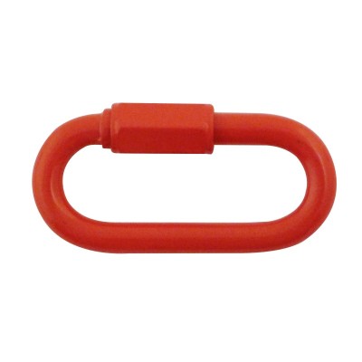 5 x Maillon à visser plastique - 10mm - rouge  - Lot de 4