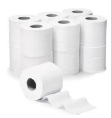 PAPIER HYGIENIQUE BLANC GAUFRE - PAQUET 12 RX