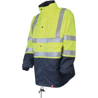 PARKA MULTIRISQUES ATEX HV JAUNE/MARINE - 04596MPHVJ