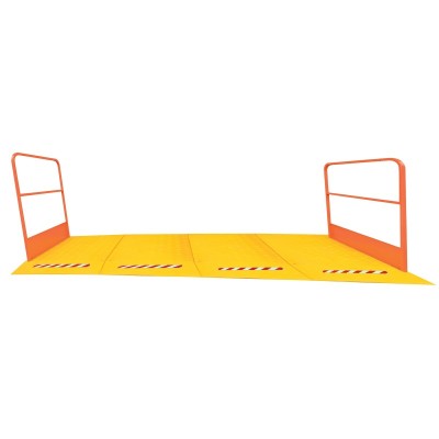 1 x Passerelle de chantier 4 rampants - 3200 mm - jaune/orange