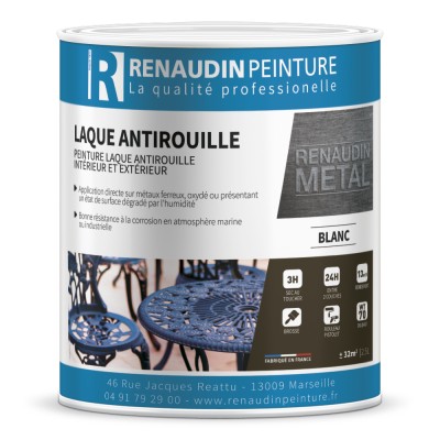 PEINTURE ANTIROUILLE BRILLANT - BIDON. 2.5L