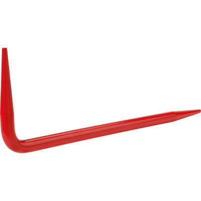 POINTE COUDEE ACIER LAQUEE ROUGE RENNSTEIG 300X100X10MM - 46902050