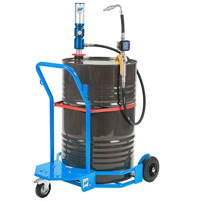 POMPE PNEUMATIQUE + FLEX 4ML + PISTOLET  COMPT. DIGITAL POUR FUT 200L