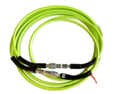 FLEXIBLE DIAM 1/4'' JUMELE + COUPLEUR MALES ET FEMELLES ATEX - LG 5M