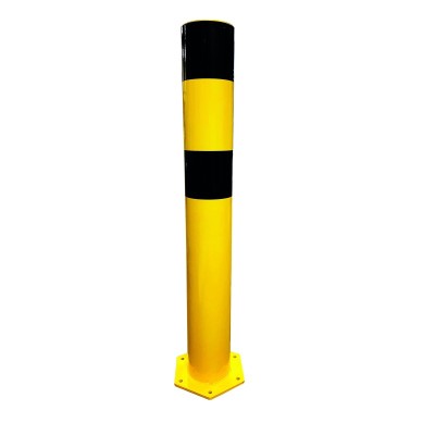 1 x Poteau de protection acier - 159mm - noir/jaune
