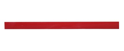 1 x Lot de 2 bandes réfléchissantes rouge pour poteau à coller